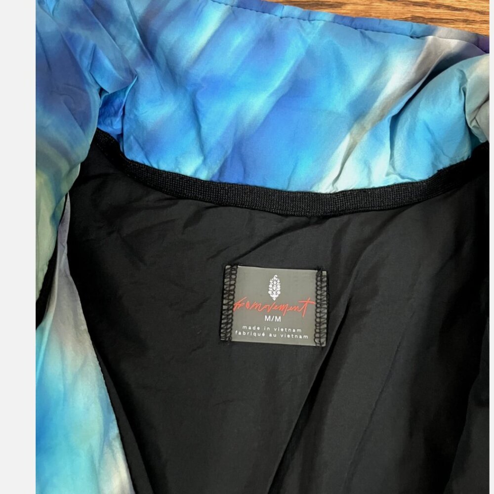 Free People Movement Pippa Printed Packable Puffer Jacket Blurry Flowers Combo M - Picture 6 of 10